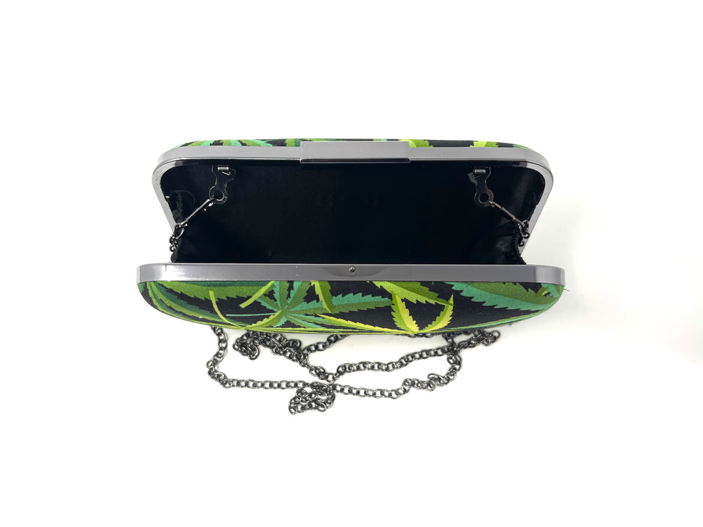 Green n Black Leaf Rectangle