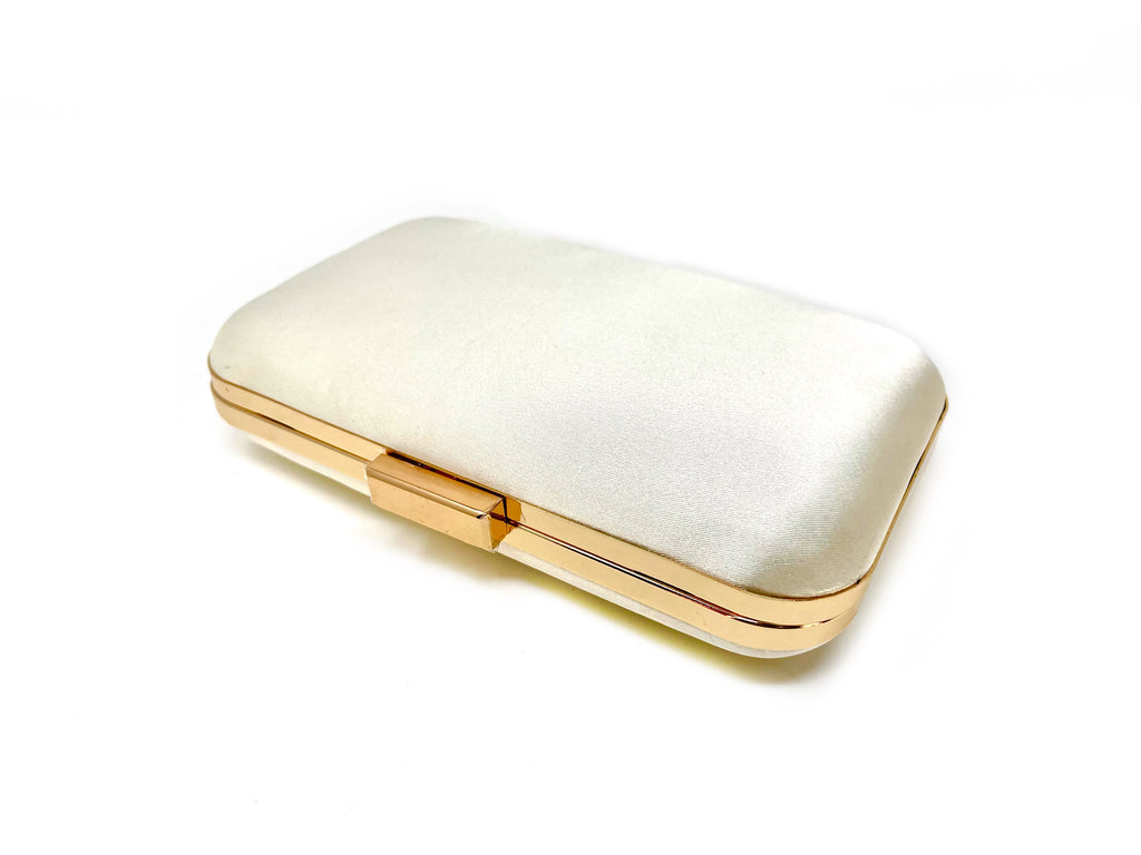 Rectangular Cream Satin