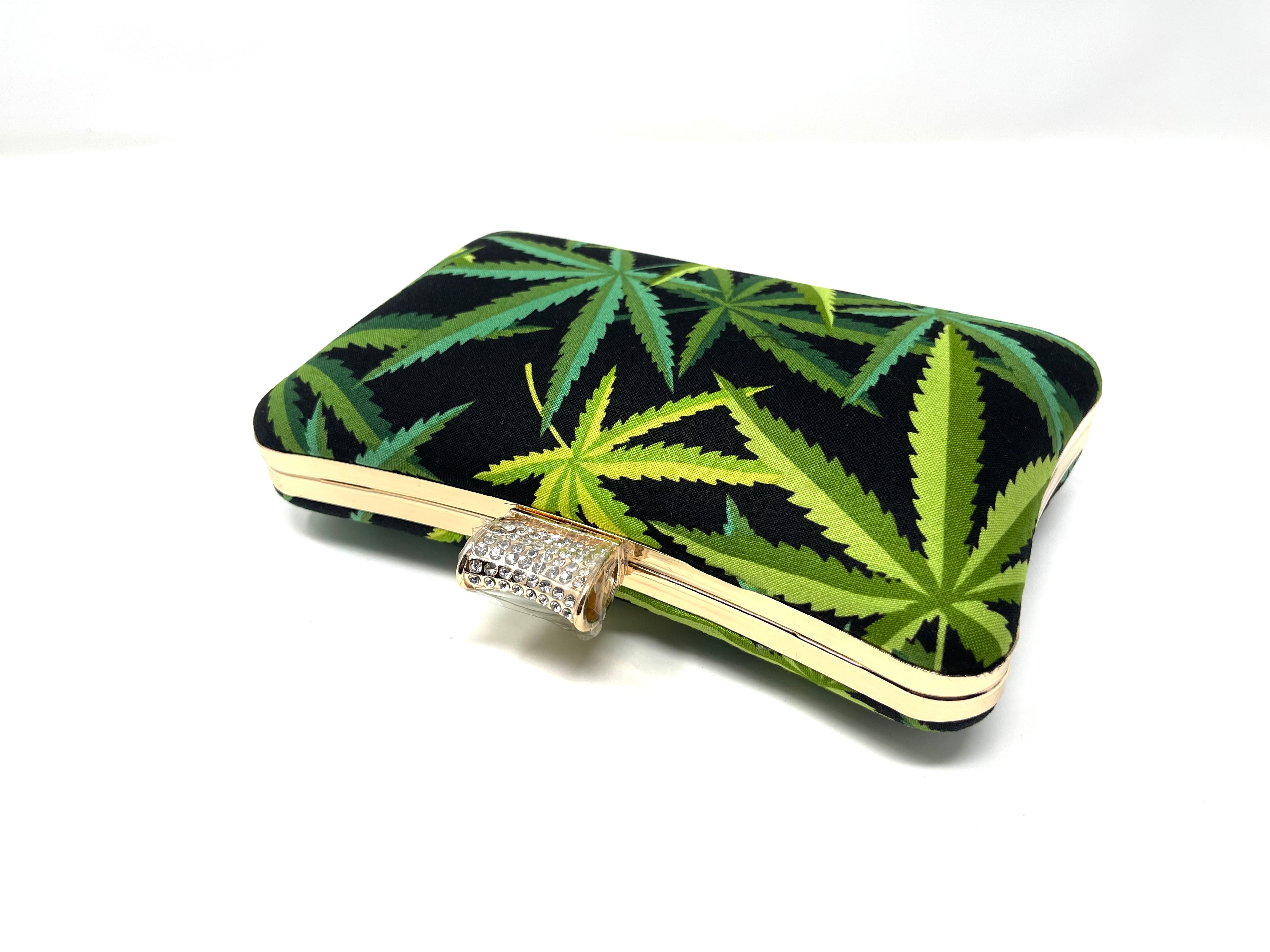 Green n Black Leaf Pillow Shape