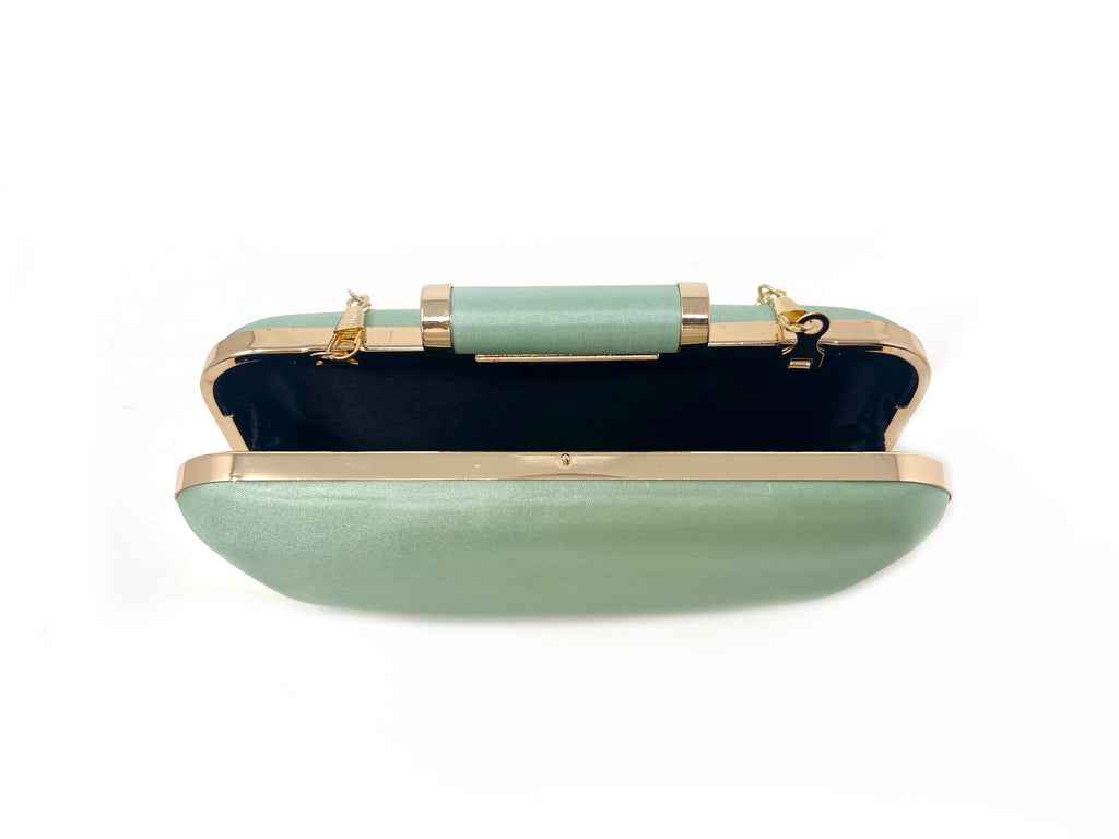 Fabric Wrapped Sage Satin