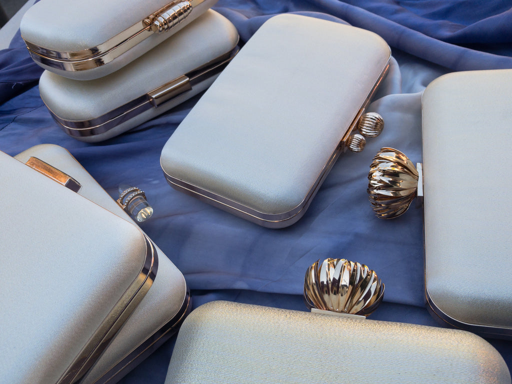 Rectangular Cream Satin