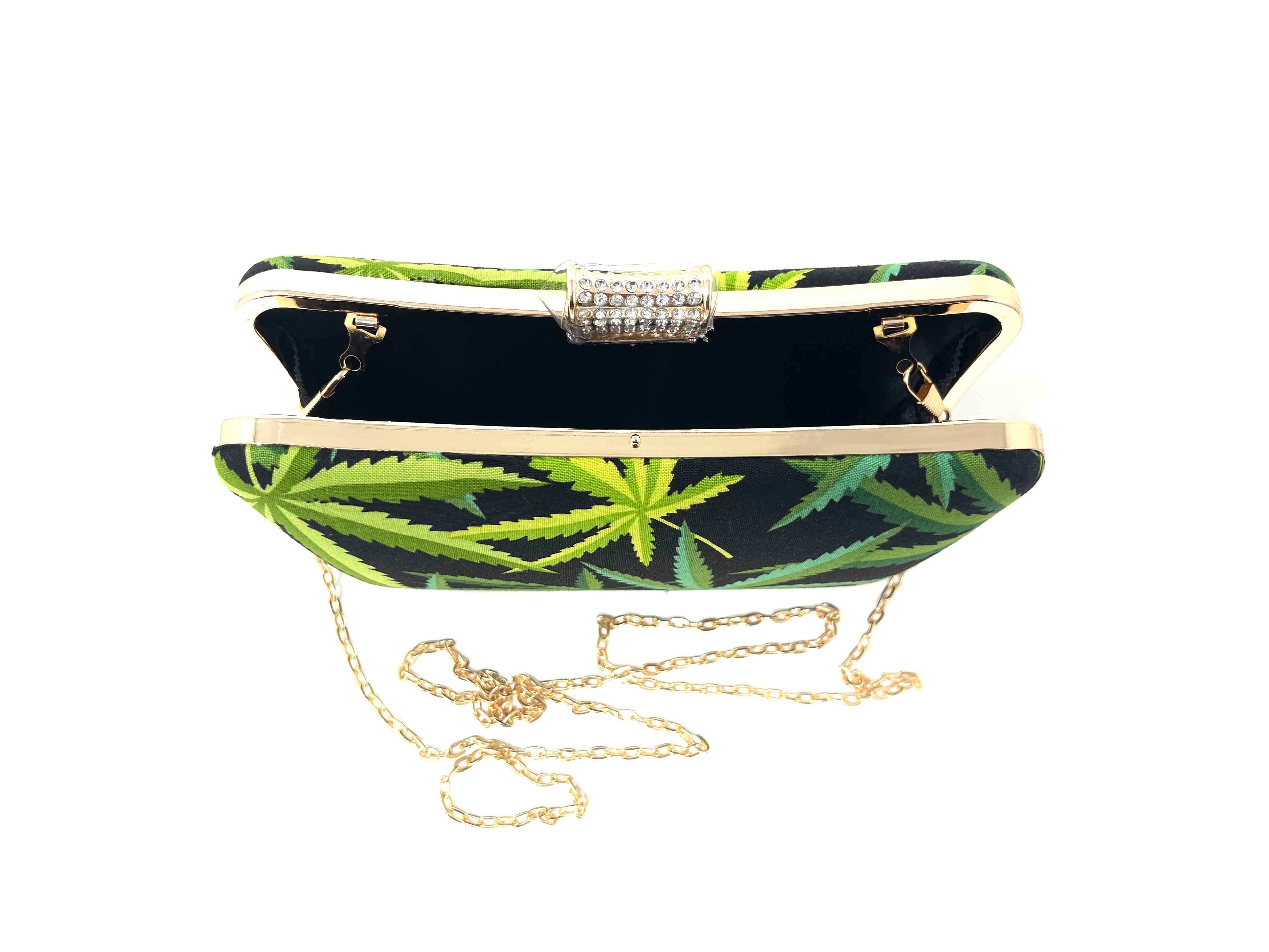 Green n Black Leaf Pillow Shape