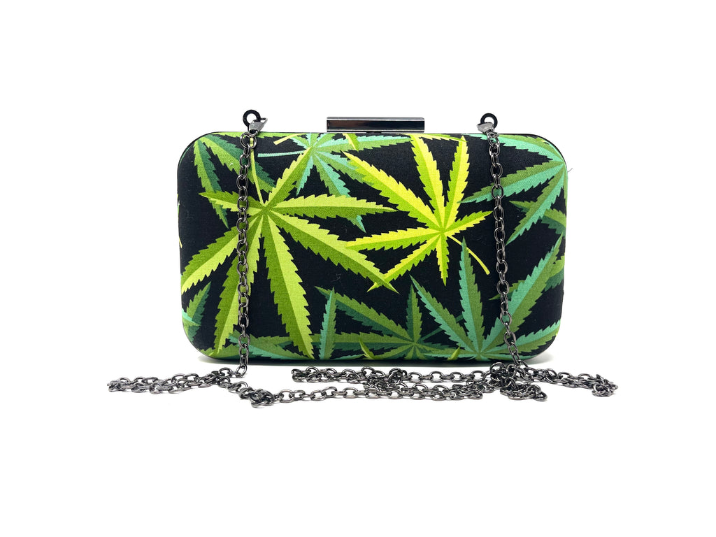 Green n Black Leaf Rectangle