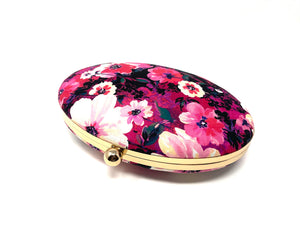 Pink Floral Oval