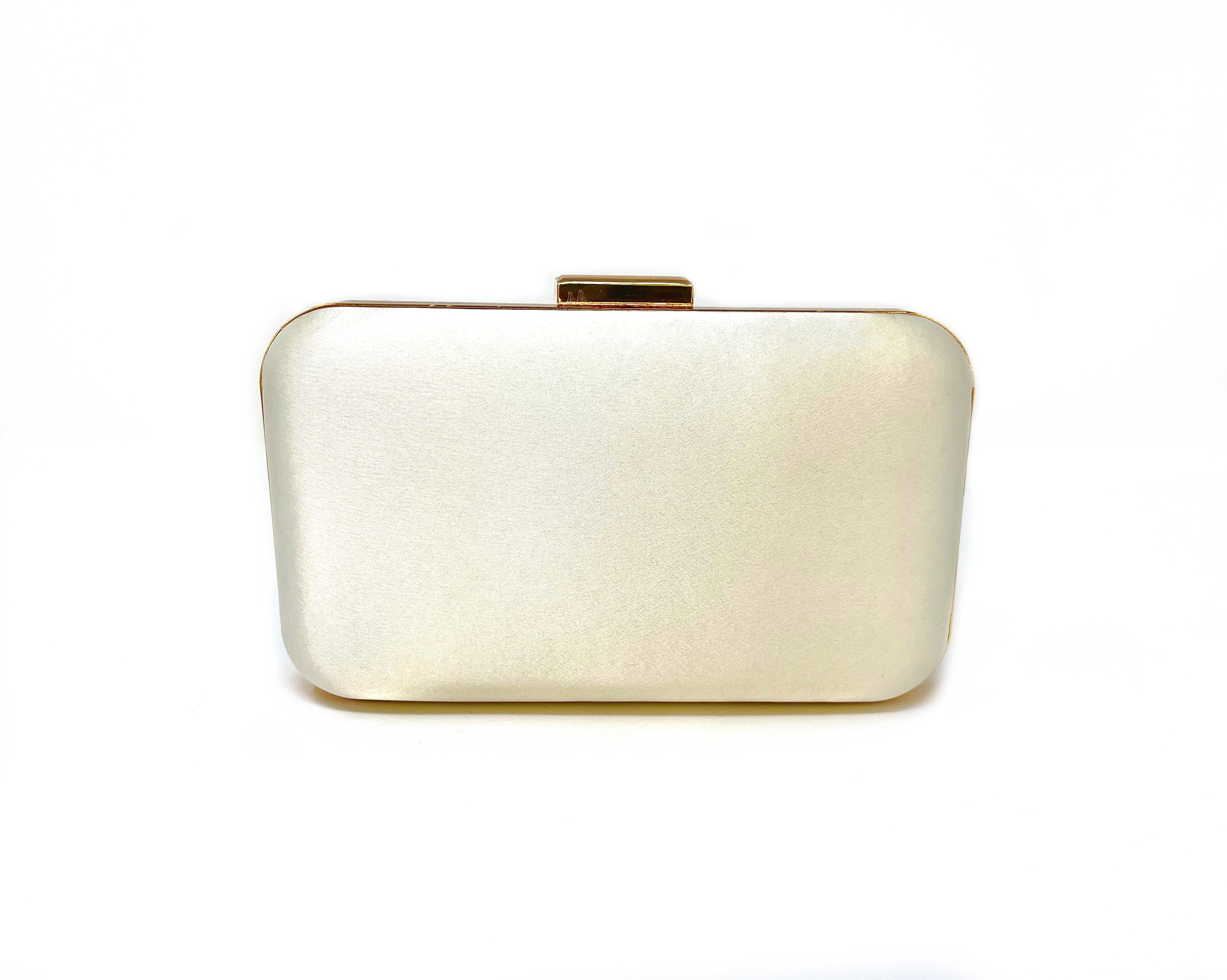 Rectangular Cream Satin