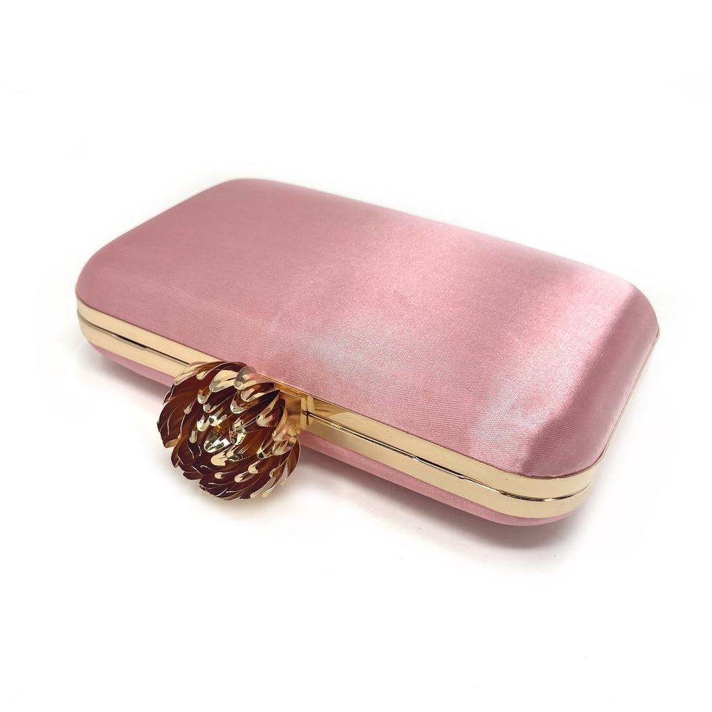 Gold Lotus Pink Satin