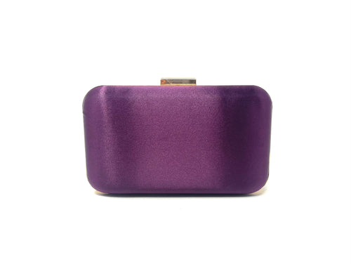 Rectangular Plum Satin