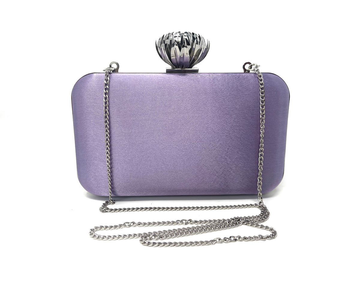 Silver Lotus Lilac Satin