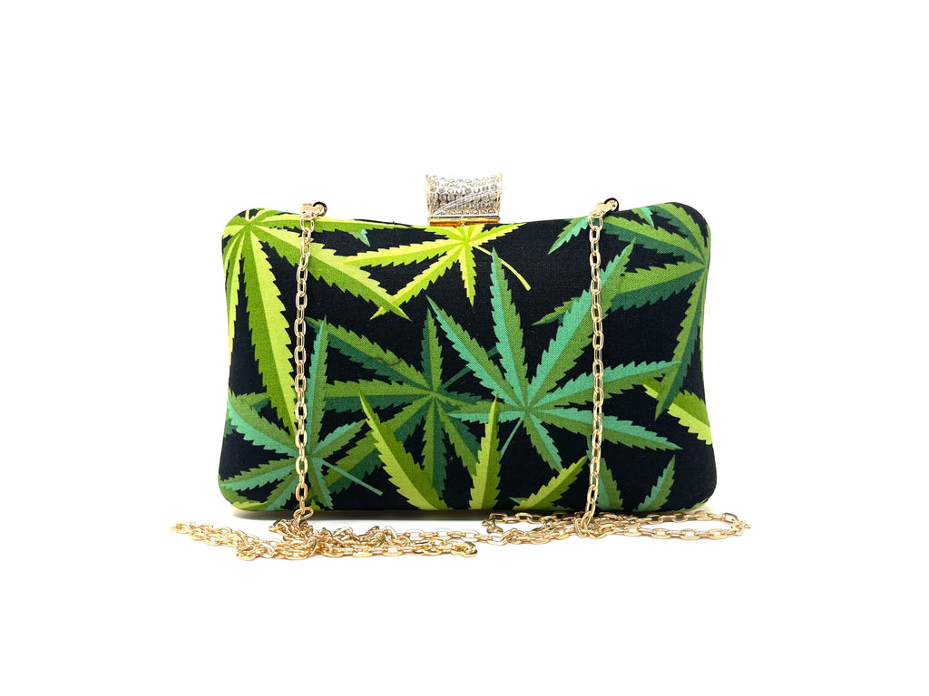 Green n Black Leaf Pillow Shape