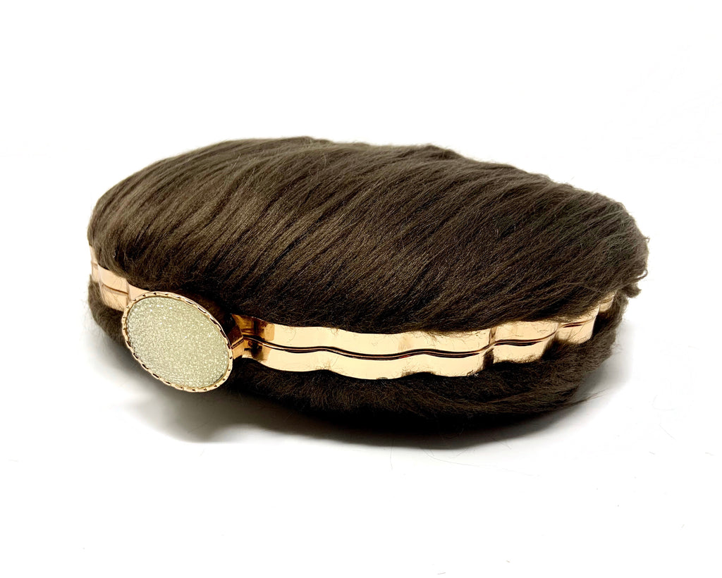 D Shaped Faux Bear Fur
