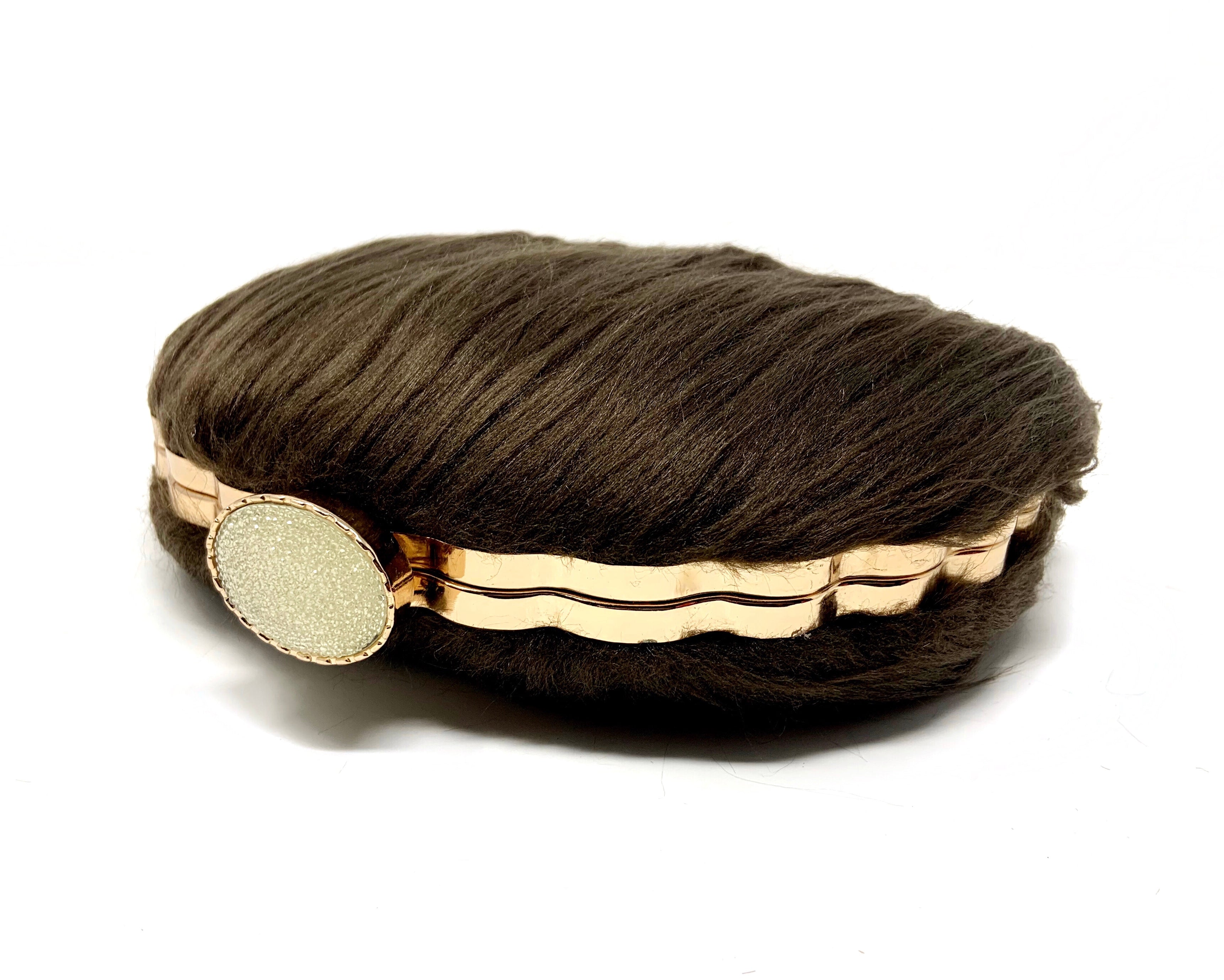 D Shaped Faux Bear Fur