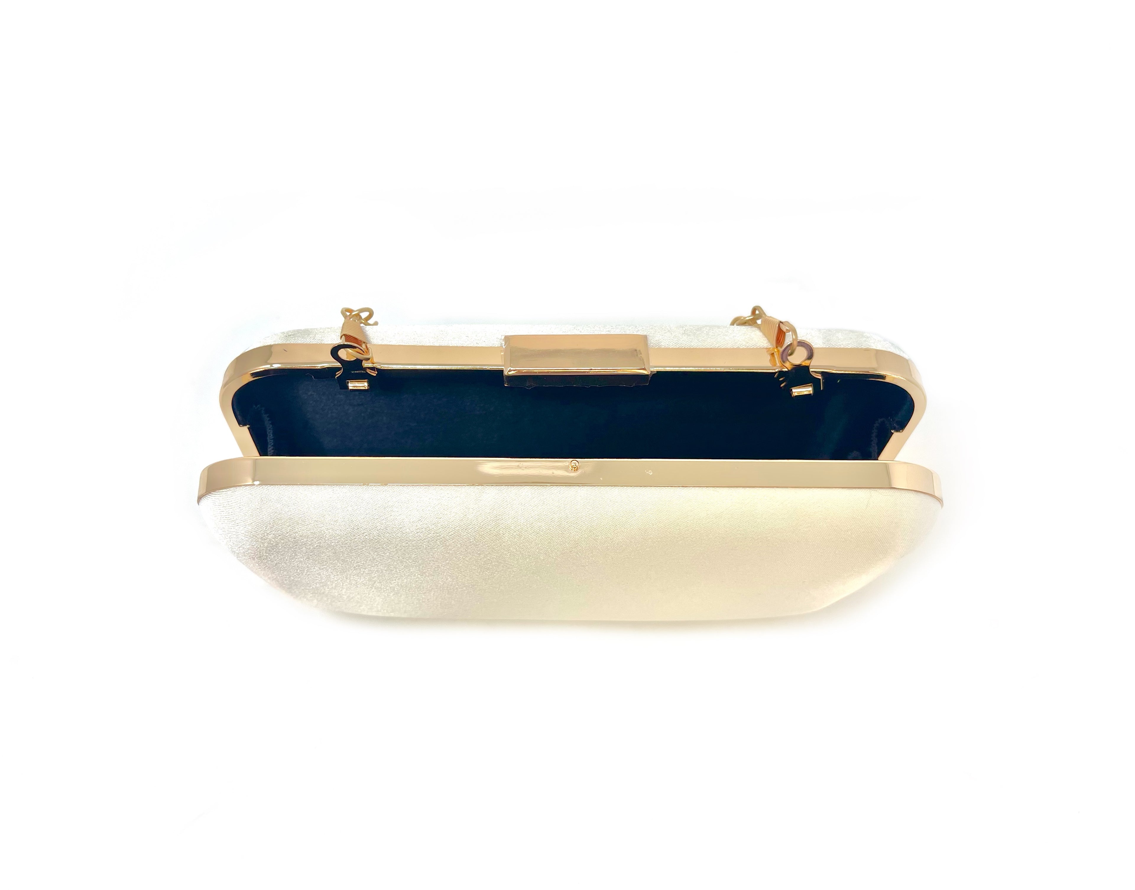Rectangular Cream Satin