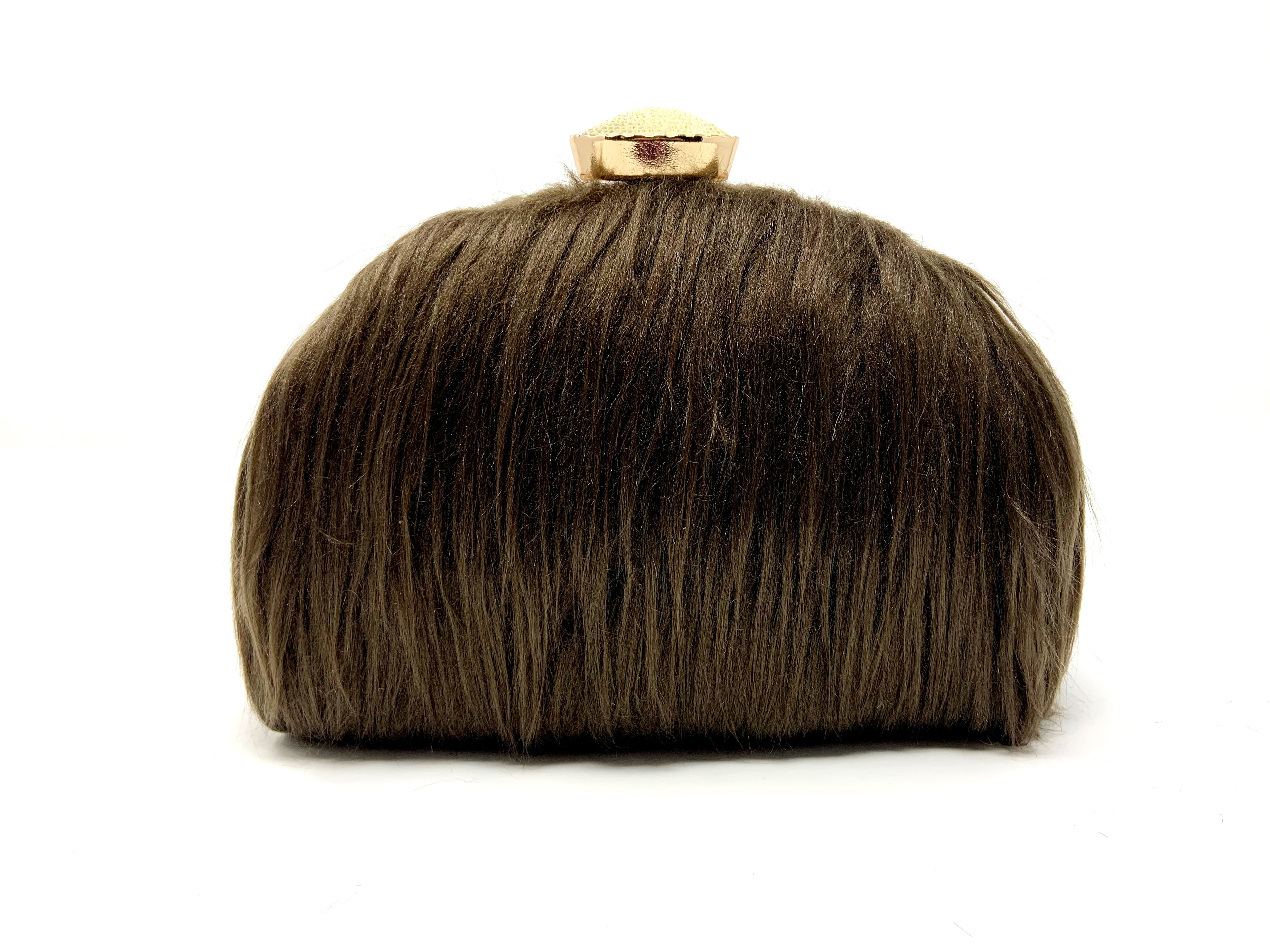 D Shaped Faux Bear Fur
