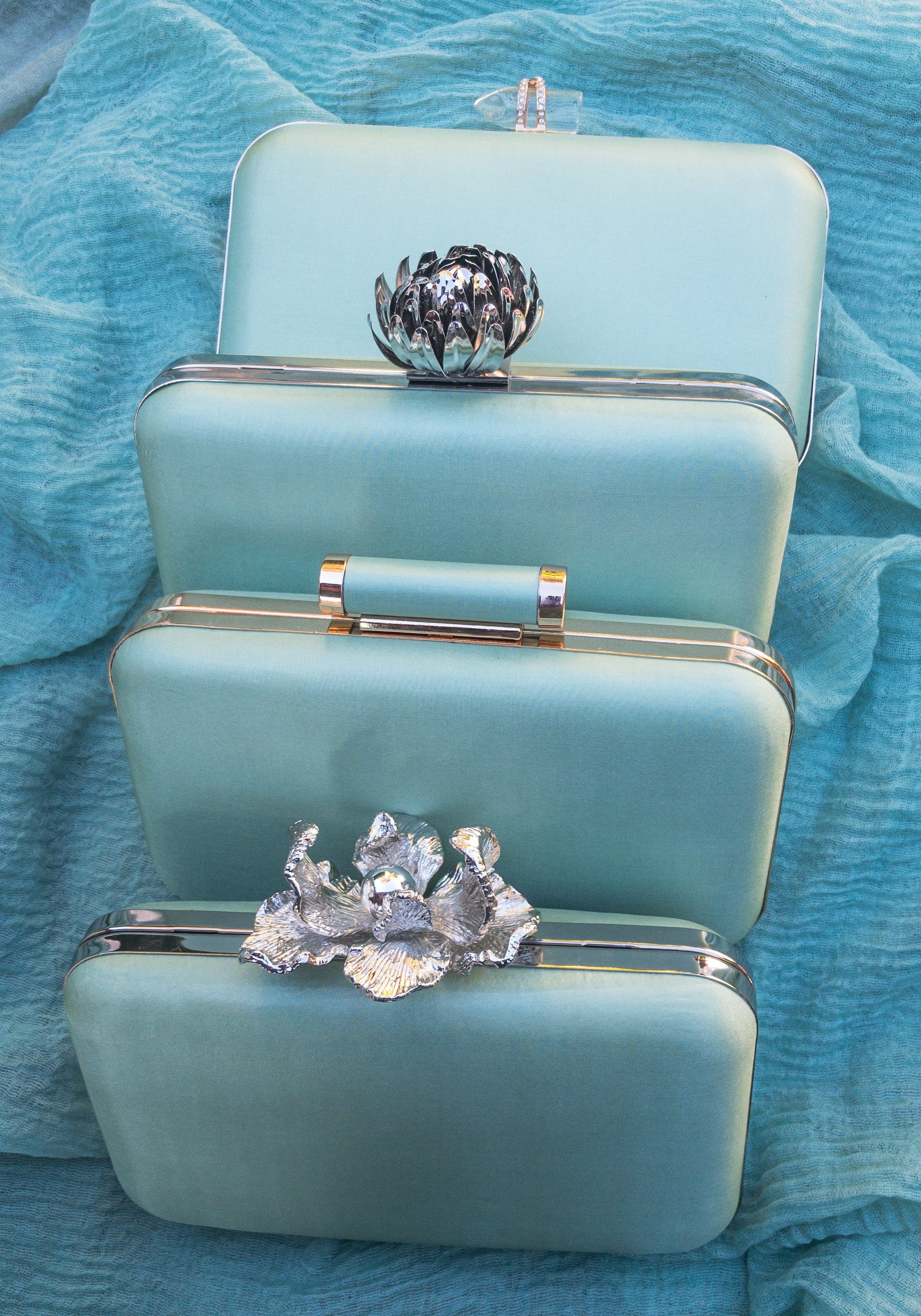 Fabric Wrapped Sage Satin