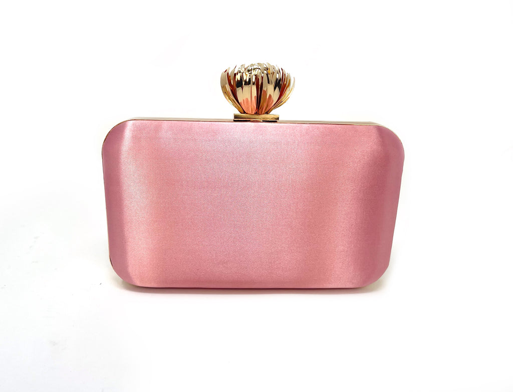 Gold Lotus Pink Satin